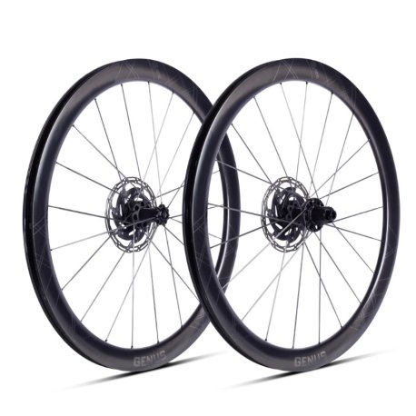 RUEDAS CARBONO ERE GENUS II CL45-R CARBON NUCLEO SHIMANO HG11 WHITE-BLACK DISCO TEAM EDITION