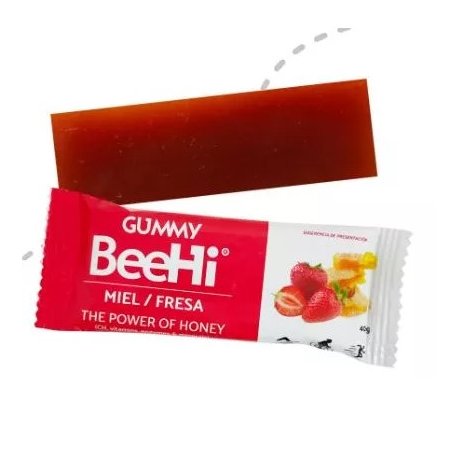 BARRITA GUMMY BEEHI MIEL Y FRESA 40GR