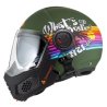 CASCO MODULAR NZI MINIMOD DUO RAINBOW GREENBLACK&SILVER MATT