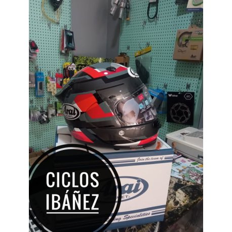 LIQUIDACION STOCK Casco ARAI QUANTIC Abstract - Rojo talla M
