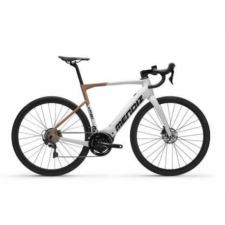 Bicicleta ebike mendiz EF21.05 105 DI2 Blanco-cobre