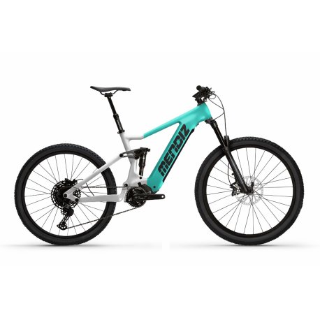 Bicicleta ebike mendiz ex41.08 turquesa-blanco mate