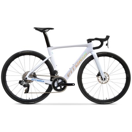 Bicicleta vitoria Ultimate ART Sram Rival AXS Blanco ruedas carbono