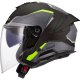 CASCO LS2 JET OF618 VERSO II AIR NEGRO MATE-AMARILLO
