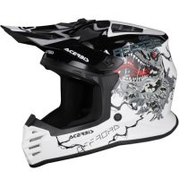CASCO ACERBIS INFANTIL PROFILE JUNIOR BLANCO-NEGRO TALLA L 54CM