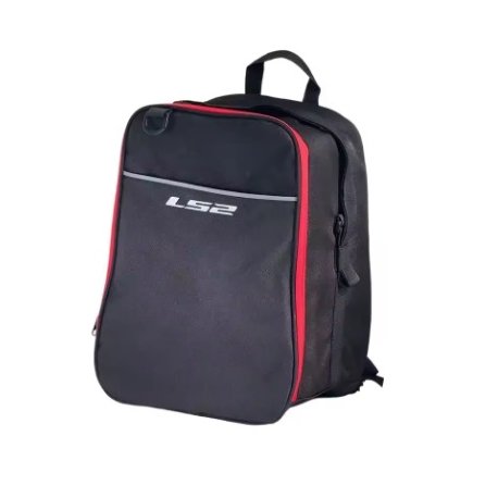 MOCHILA CASCO LS2 NEGRO-ROJO