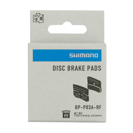 Pastillas freno resina shimano P03A almohadilla con aleta y resorte