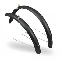 GUARDABARROS BICI 20",METALICO NEGRO