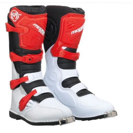 botas moose offroad qualifer blanco-rojo