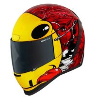 casco icon Airform™ Brozak MIPS rojo-amarillo