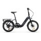 bicicleta ebike plegable conor maui gris