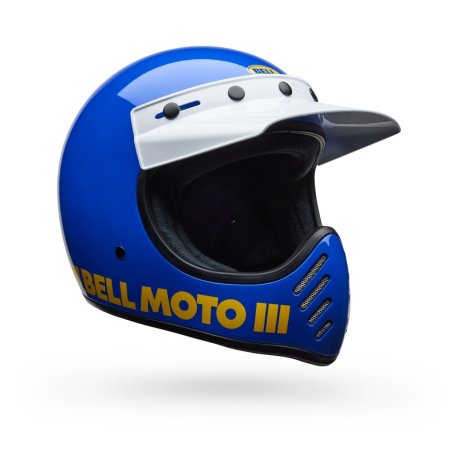 Casco BELL Moto-3 - Classic Gloss Blue talla M
