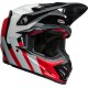 Liquidacion Casco BELL Moto-9S Flex - Hello Cousteau Stripes Gloss White/Red