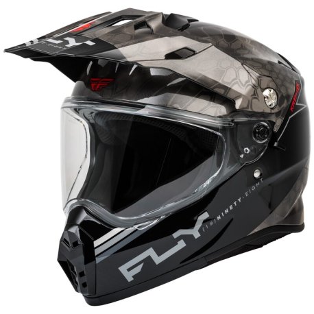 Casco FLY RACING Trekker Kryptek Conceal - Negro / Gris / Blanco