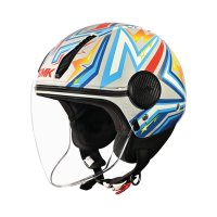 casco smk LAMINAR STARZ DECORADO BRILLO (GL654)