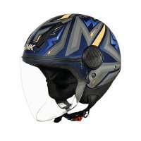 casco jet smk LAMINAR STARZ DECORADO BRILLO (GL565)
