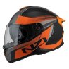 Casco nzi COMBI 3 DUO DAILY BLACK&ORANGE&ANTRACITE MATT