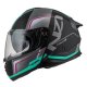 casco modular nzi COMBI 3 DUO ORBE BLACK&ANTRACITE&BEIGE&TURQUOISE MATT