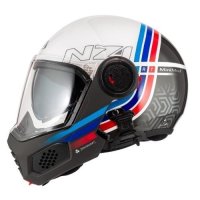 casco modular nzi MINIMOD DUO WATSON WHITEBLACK&POWER