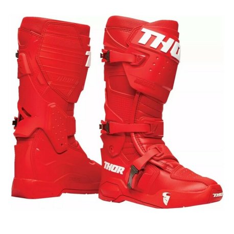 botas thor radial mx rojo