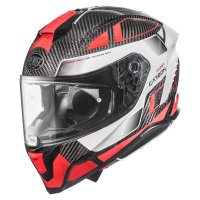 Casco premier Hyper Carbon tk92 rojo-blanco