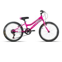 bicicleta infantil jl-wenti "20" rosa 5 velocidades