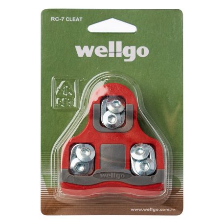 Calas de carretera WELLGO 6º antideslizantes compatibles Look y Wellgo R096
