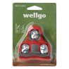 Calas de carretera WELLGO 6º antideslizantes compatibles Look y Wellgo R096