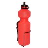 CONJUNTO BIDON+PORTABIDON ACERO,ROJO