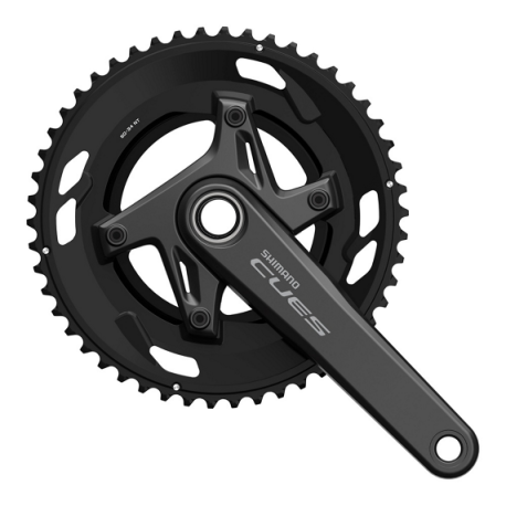 SHIMANO CUES Juego de bielas FC-U6030-2 2-PIECE CRANKSET 10/9 velocid 172,5 mm 50-34D Color de serie
