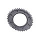 PLATO GARBARUK ROAD THREAD MOUNT CHAINRING FOR RED XPLR AXS POWER METER (OVALADO, 44T, BLACK) SPIDER MOUNT