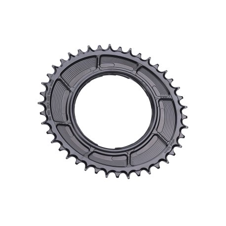 PLATO GARBARUK ROAD THREAD MOUNT CHAINRING FOR RED XPLR AXS POWER METER (OVALADO, 44T, BLACK) SPIDER MOUNT