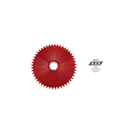 PLATO GARBARUK OVALADO DIRECT MOUNT AXS ROAD/GRAVEL AERO (48T, RED)