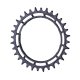 PLATO DE MONTAJE DE ROSCA MTB GARBARUK THREAD MUNT PARA MEDIDOR DE POTENCIA XX-XX SL (0MM - OVAL - 36T - BLACK)