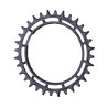 PLATO DE MONTAJE DE ROSCA MTB GARBARUK THREAD MUNT PARA MEDIDOR DE POTENCIA XX-XX SL (0MM - OVAL - 36T - BLACK)
