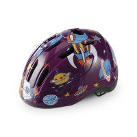 CASCO NIÑO GES KIDDO ROCKET PÚRPURA (49-54 cm)
