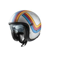 Casco jet premier vintage edition plata