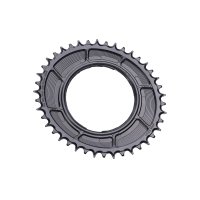 PLATO GARBARUK ROAD THREAD MOUNT CHAINRING FOR RED XPLR AXS POWER METER (OVALADO, 42T, BLACK) SPIDER MOUNT