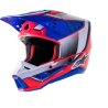 casco alpinestars sm5 sail azul-rojo-blanco