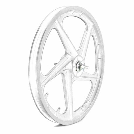 RUEDA DELANTERA PLASTICO BMX COLOR BLANCO