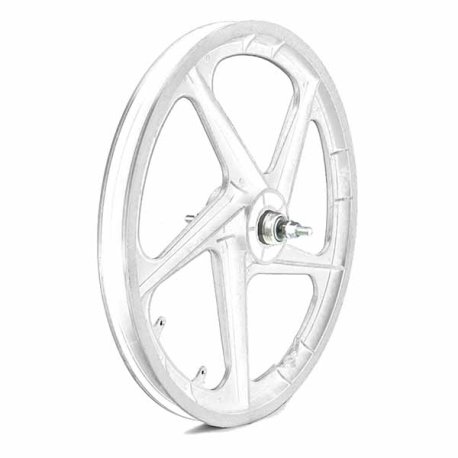 RUEDA TRASERA PLASTICO BMX COLOR BLANCO