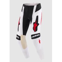Pantalones alpinestars Techstar Knif blanco-negro-rojo