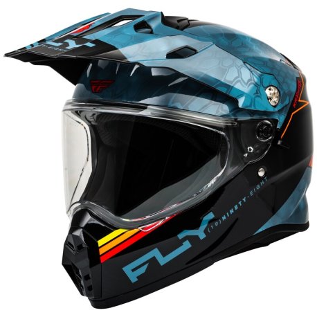 Casco FLY RACING Trekker Kryptek Conceal - Pizarra / Negro / Rojo