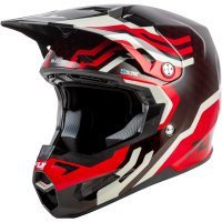 Casco FLY RACING Formula S Carbon Byte - Red Carbon/gris