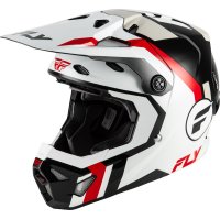 Casco FLY RACING Formula CP Seal - blanco/negro/rojo