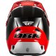 Casco FLY RACING Kinetic Special Edition DBK - negro/rojo/gris