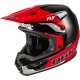Casco FLY RACING Kinetic Special Edition DBK - negro/rojo/gris