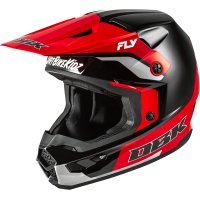 Casco FLY RACING Kinetic Special Edition DBK - negro/rojo/gris