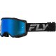 Gafas FLY RACING Zone - Negro / Negro - Lente Sky Blue / Ahumado