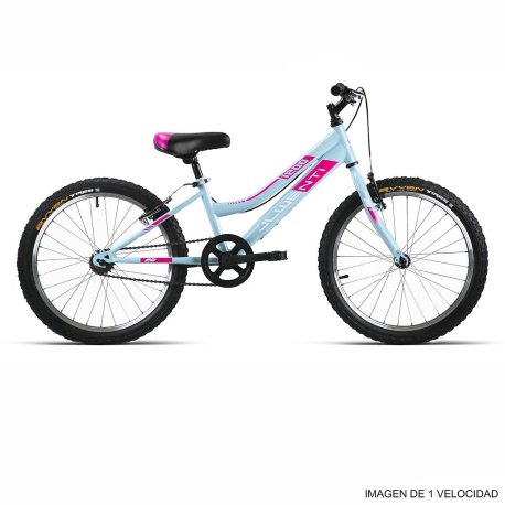 bicicleta infantil jl-wenti "20" celeste 5 vel